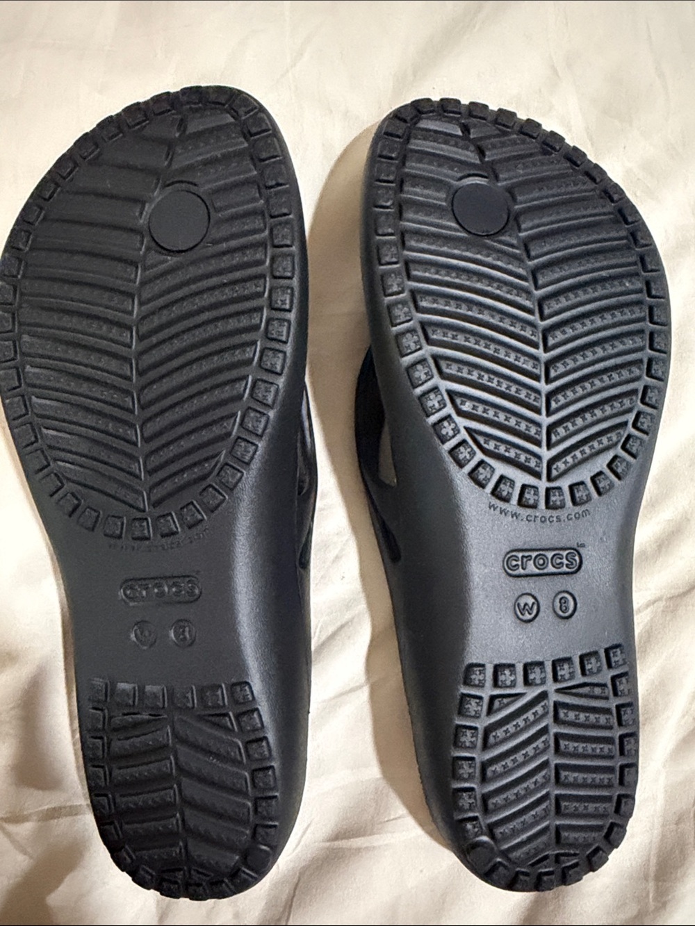 CROCS Black Classic Foam Flip Flops - Picture 2 of 4